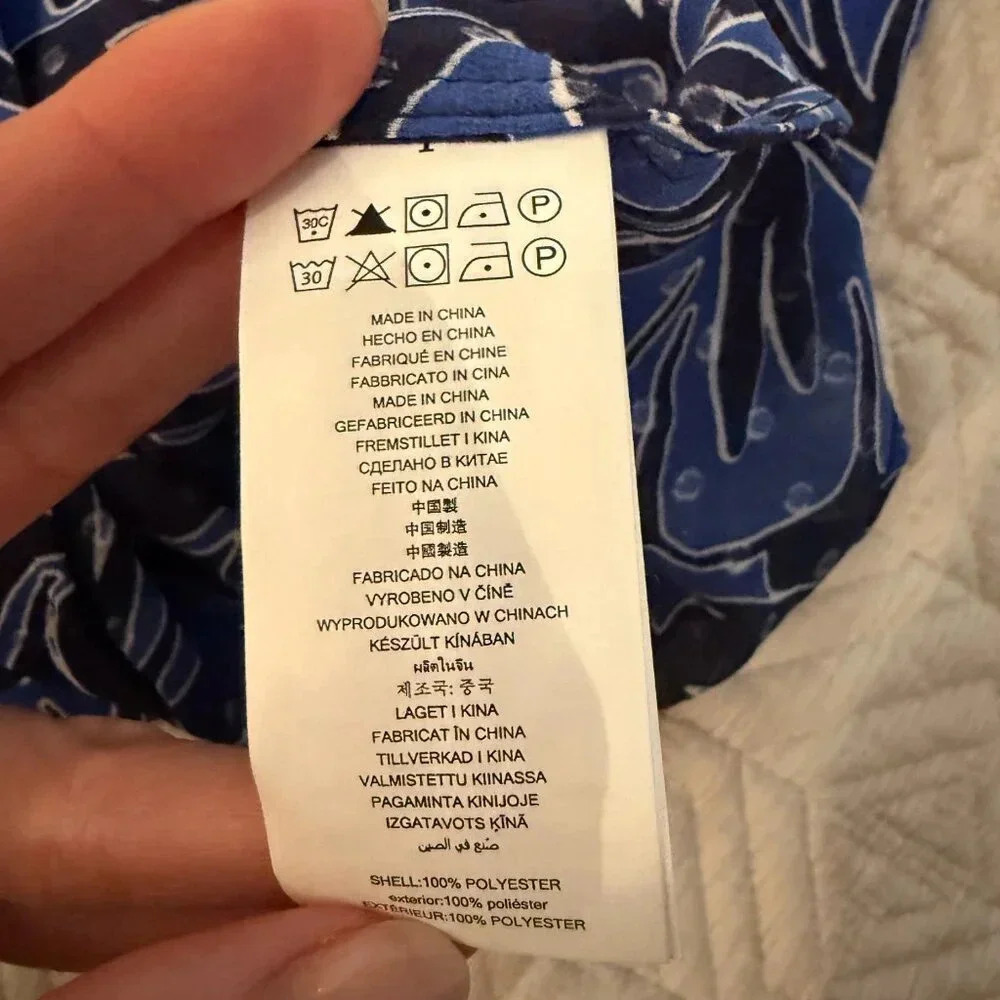 NEW Blue Floral Maxi Dress, Michael Kors,  US S - Picture 7 of 7